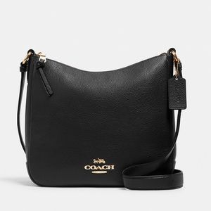Coach Black Leather Crossbody Ellie Bag